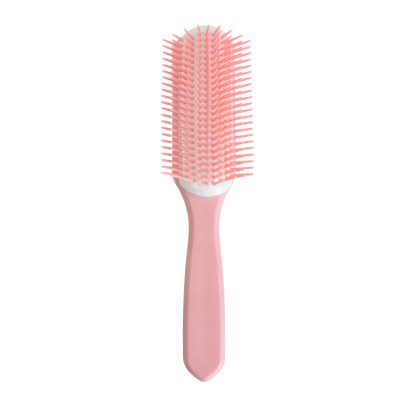 Salon women black&pink natural 9 rows strong bristles hair brush denman hair brush