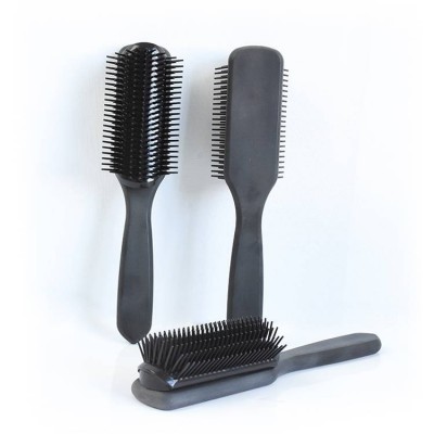 Manufacturers supply hot selling private label 9 Row strong bristle hairstyle for gentleman denman hair brush