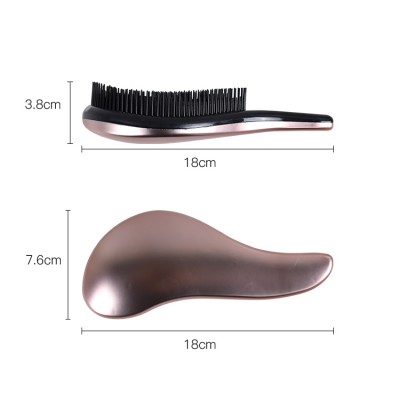 OEM scalp massage Hot sale economical gold silver pink electroplating Metallic detangling Hair Brush